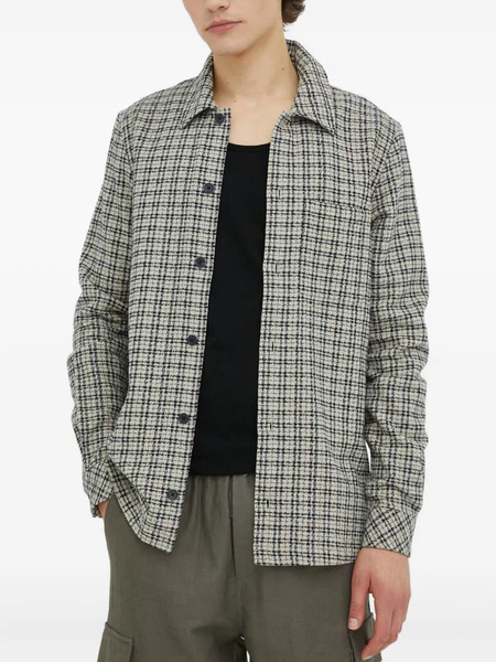  Samsoe Samsoe Checked Button Shirt - Neutrals 