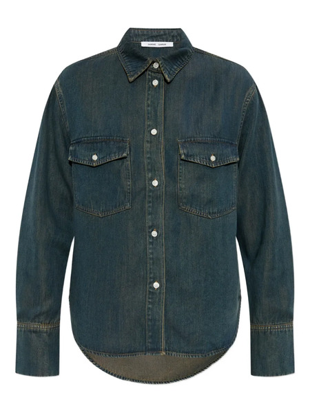  Samsoe Samsoe Chest-pocket Denim Shirt - Blue 