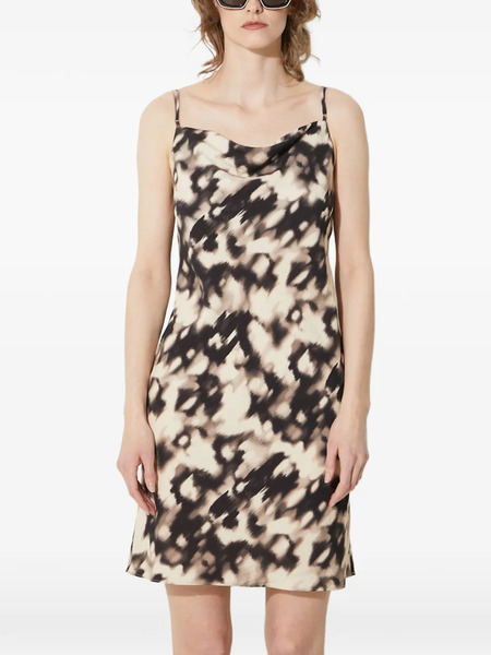  Samsoe Samsoe Cowl-neck Mini Dress - Neutrals 