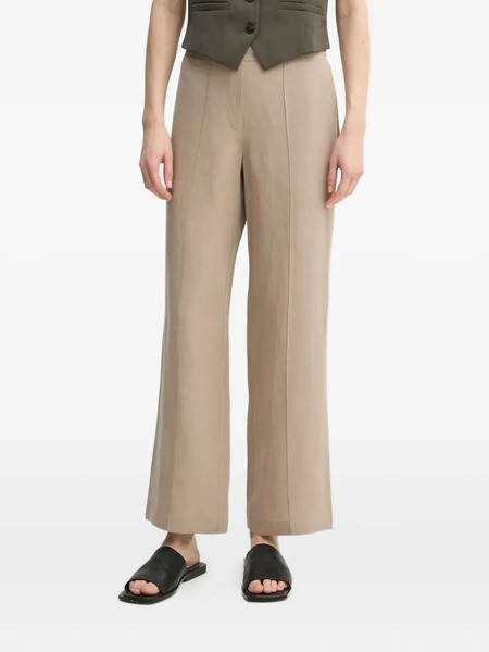  Samsoe Samsoe Elasticated Pleated-front Trousers - Neutrals 