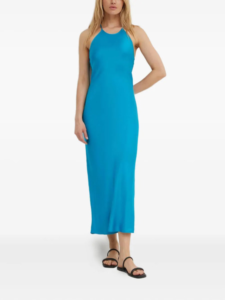  Samsoe Samsoe Halterneck Open-back Midi Dress - Blue 