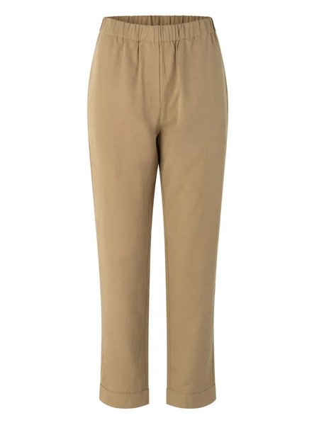  Samsoe Samsoe Hoys Elasticated-waist Tapered Trousers - Neutrals 
