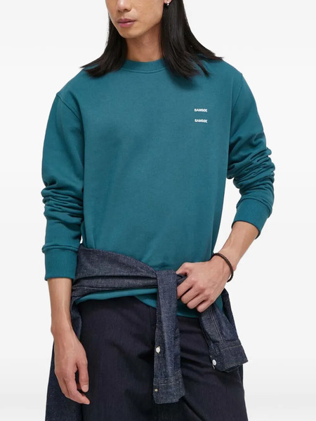 Samsoe Samsoe Logo-detail Sweatshirt - Blue 