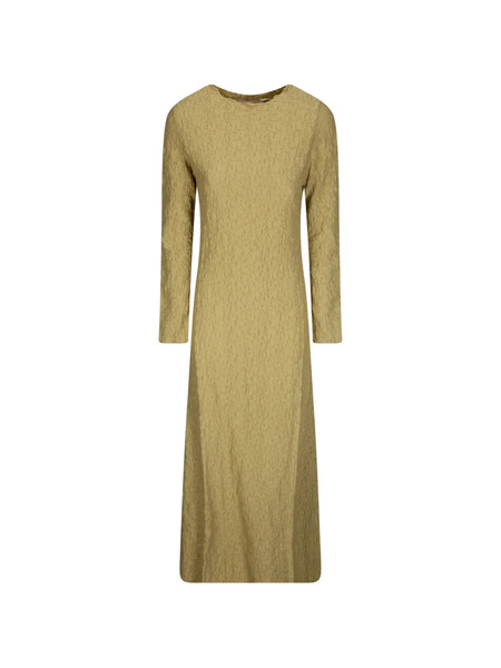 Samsoe Samsoe Long-sleeve Textured Dress - Yellow 