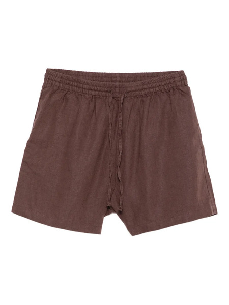  Samsoe Samsoe Maren Drawstring Linen Shorts - Brown 