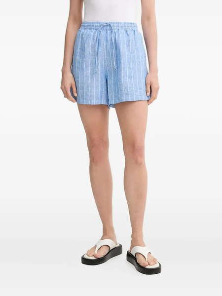  Samsoe Samsoe Maren String Pinstriped Shorts - Blue 
