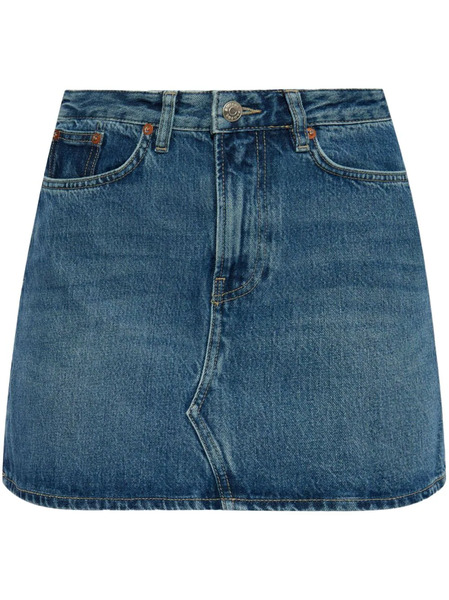 Samsoe Samsoe Organic Cotton Denim Skirt - Blue 