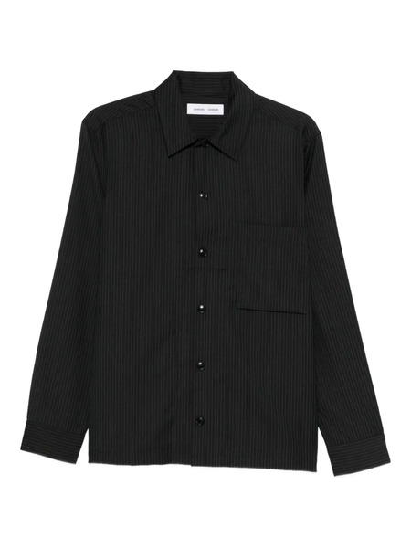  Samsoe Samsoe Pinstripe Buttoned Shirt - Black 