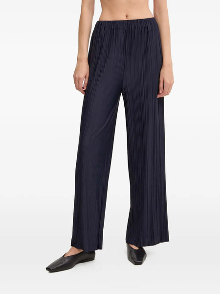  Samsoe Samsoe Pleated Wide Trousers - Blue 