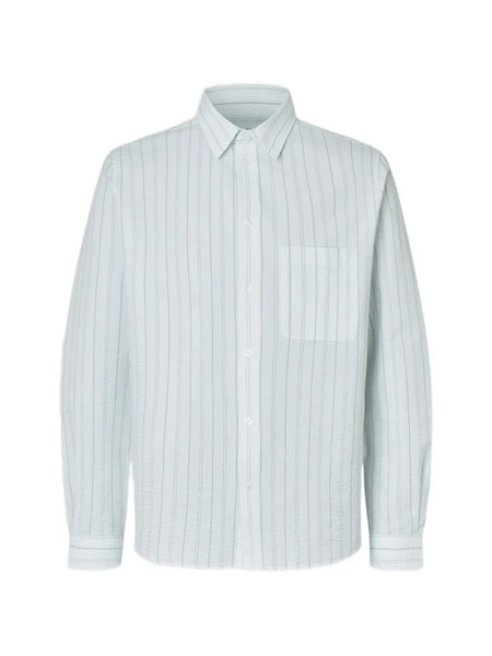  Samsoe Samsoe Pocket Striped Shirt - White 