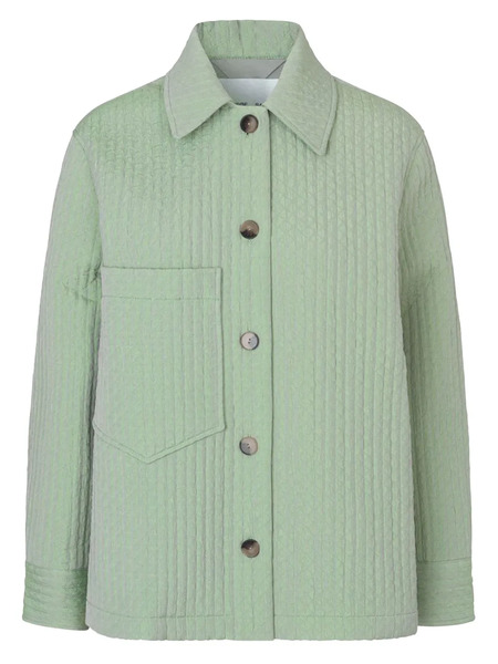  Samsoe Samsoe Quilted-texture Patch-pocket Jacket - Green 