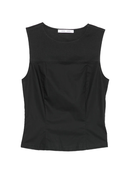  Samsoe Samsoe Ribbed-panel Vest - Black 