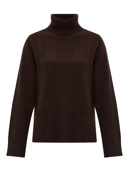  Samsoe Samsoe Roll-neck Panelled Sweater - Brown 