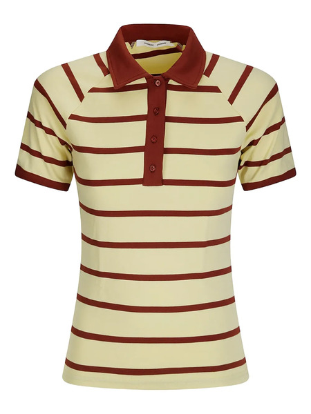  Samsoe Samsoe Saamy Striped Polo Shirt - Yellow 