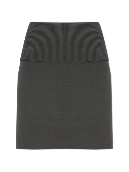  Samsoe Samsoe Saane Ribbed Trim Skirt - Grey 