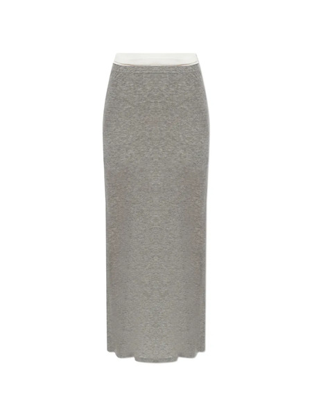  Samsoe Samsoe Sadou Ribbed Maxi Skirt - Grey 