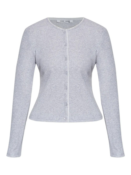  Samsoe Samsoe Sajune Buttoned-up Long-sleeve Cardigan - Grey 