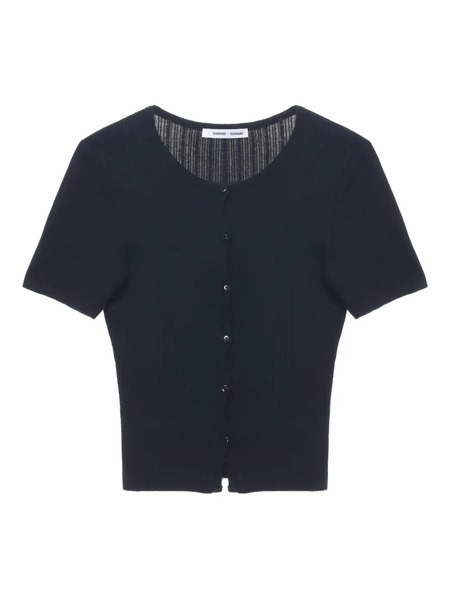  Samsoe Samsoe Sajuni Ribbed Button Cardigan - Black 