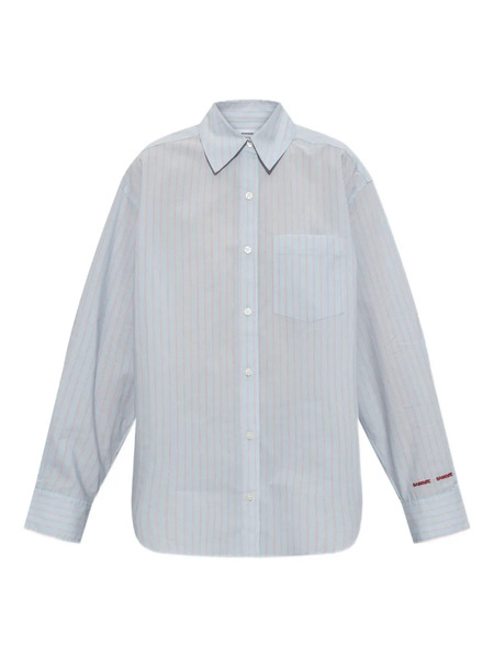  Samsoe Samsoe Salova Striped-pattern Pocket Shirt - Blue 