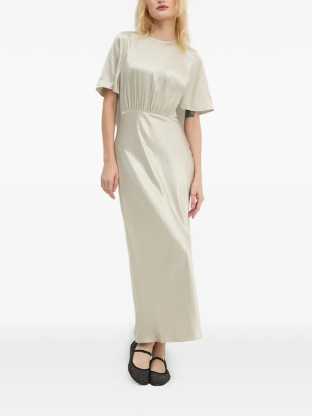  Samsoe Samsoe Salucinda Short-sleeve Maxi Dress - Neutrals 