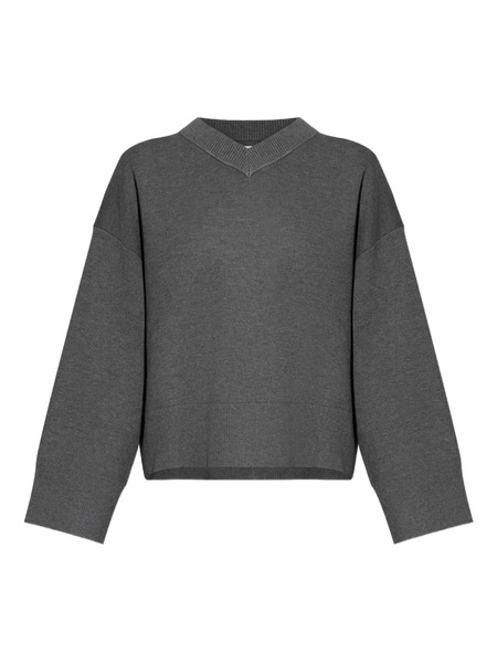 Samsoe Samsoe Salula V-neck Sweater - Grey 