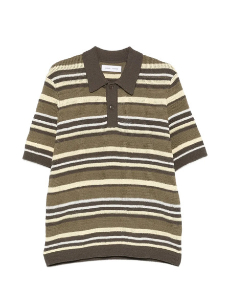  Samsoe Samsoe Samarco Striped Polo Shirt - Green 