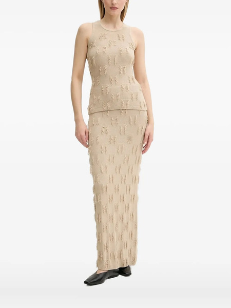  Samsoe Samsoe Samarla Fringe-detail Sleeveless Top - Neutrals 