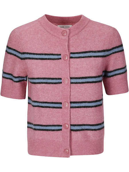  Samsoe Samsoe Sanoura Striped Cardigan - Pink 