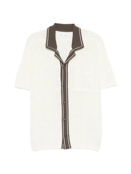  Samsoe Samsoe Sapercy Button Trim Polo Shirt - Neutrals 