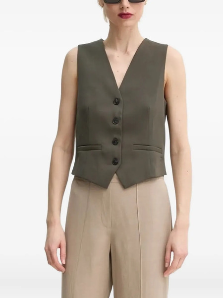  Samsoe Samsoe Saramona Button-fastening Vest - Green 