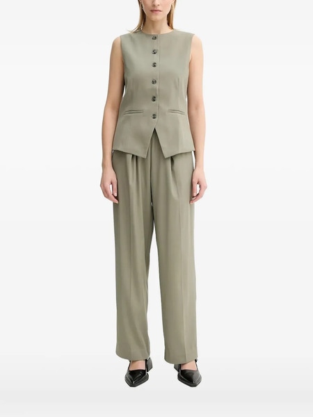  Samsoe Samsoe Saruma Button-front Sleeveless Top - Green 