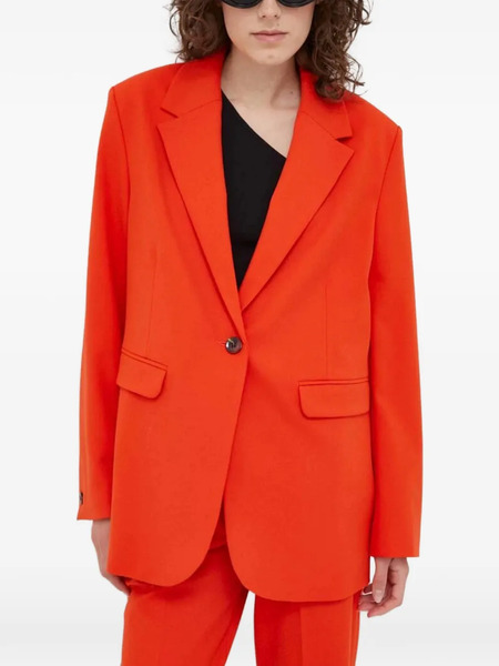  Samsoe Samsoe Single-breasted Blazer - Orange 