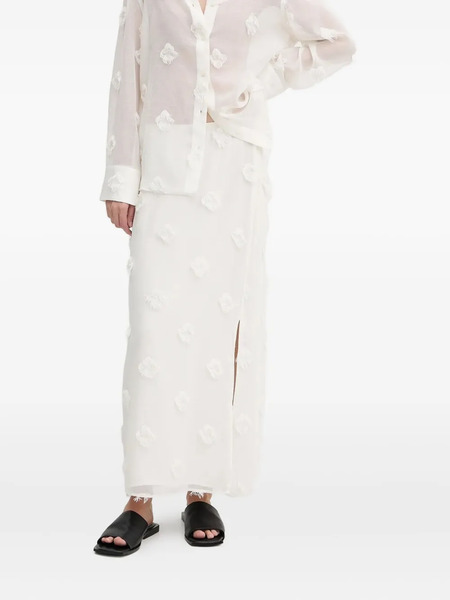  Samsoe Samsoe Tassel-embellished Split Skirt - White 