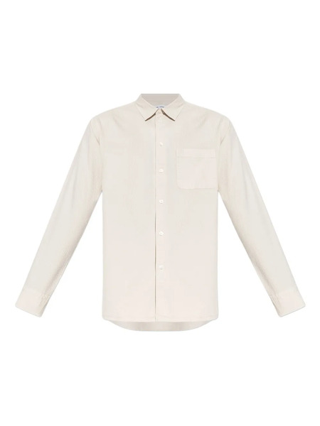  Samsoe Samsoe Textured Chest-pocket Shirt - Neutrals 