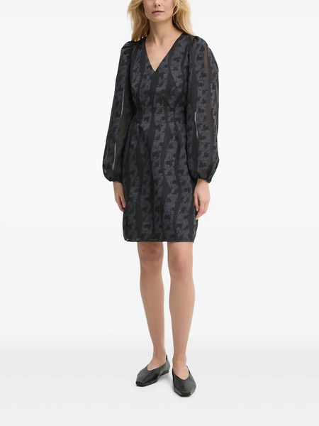  Samsoe Samsoe V-neck Mini Dress - Black 