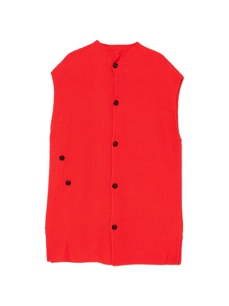  Samuel Guì Yang Buttoned Knitted Top - Red 