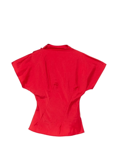  Samuel Guì Yang Draped Top - Red 