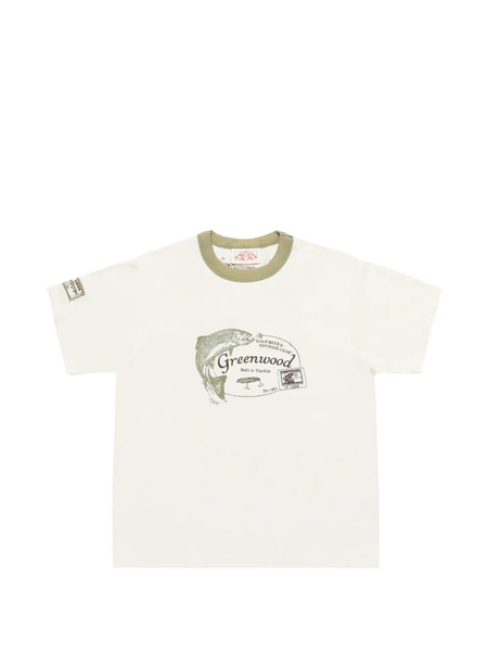  Samuel Zelig Trail Tee Green Ringer T-shirt - Neutrals 