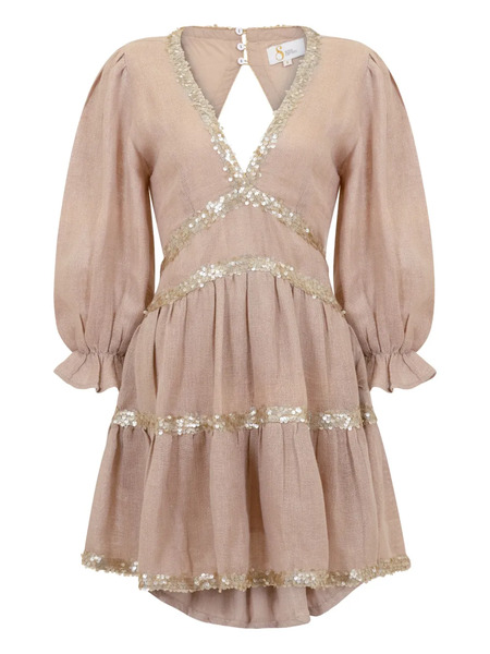  Sana Osmani Miriam Open-back Mini Dress - Pink 