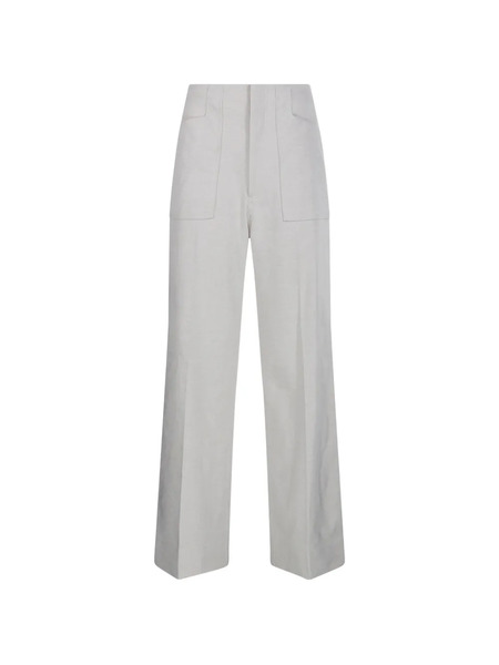  Sandbeige Side-pockets Trousers - Neutrals 