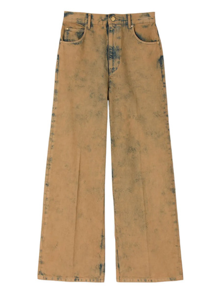  Sandro Acid-wash Five-pocket Jeans - Brown 
