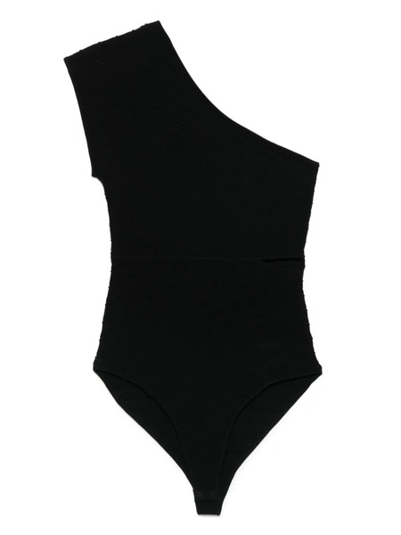  Sandro Asymmetric Bodysuit - Black 