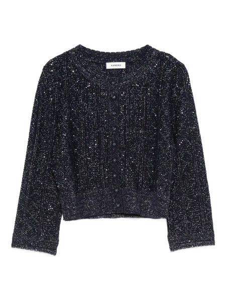  Sandro Button-fastening Cardigan - Blue 