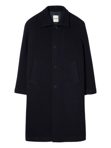  Sandro Button-fastening Wool Coat - Blue 