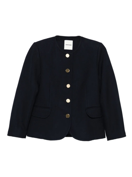  Sandro Button-front Jacket - Blue 
