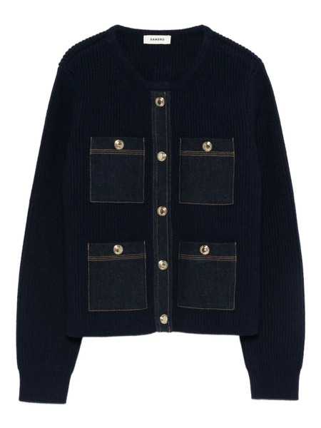 Sandro Button-up Cardigan - Blue 