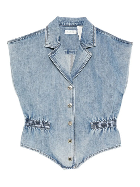 Sandro Button-up Top - Blue 