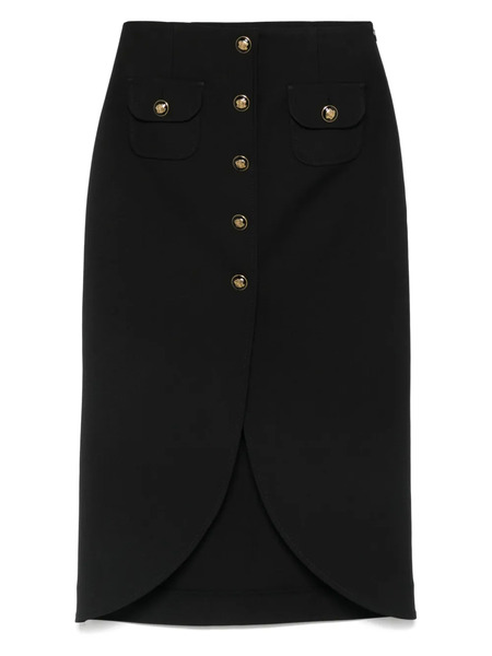  Sandro Buttoned Midi Skirt - Black 