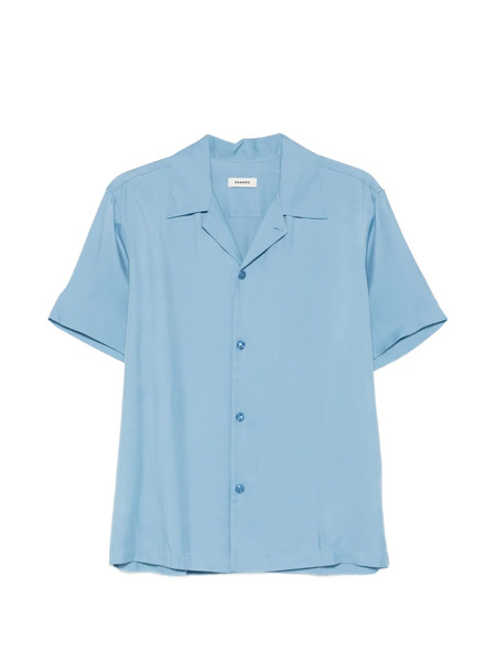  Sandro Buttoned Sky Blue Shirt 