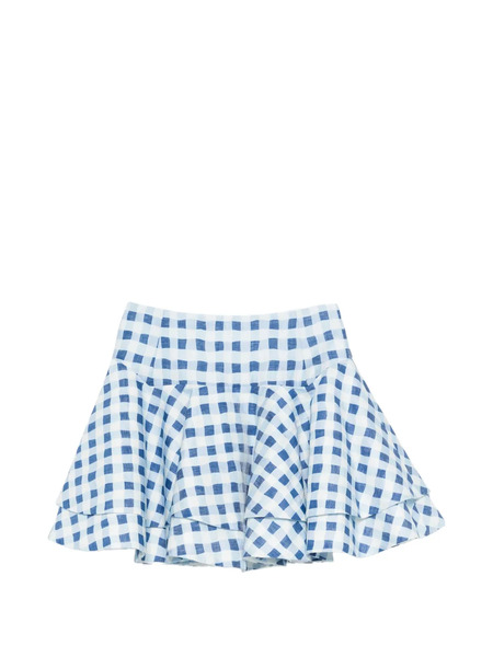  Sandro Check-pattern Mini Skirt - White 